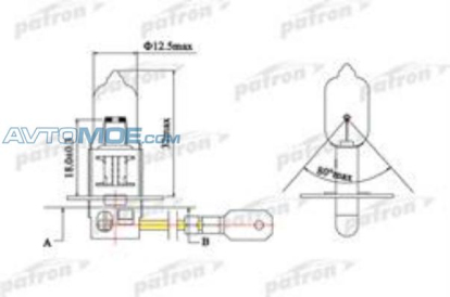 Лампа H3 PLH31255 Patron (фото №1)