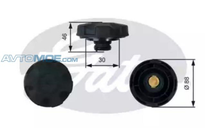 Крышка бачка расширительного RC248 Gates (фото №1)