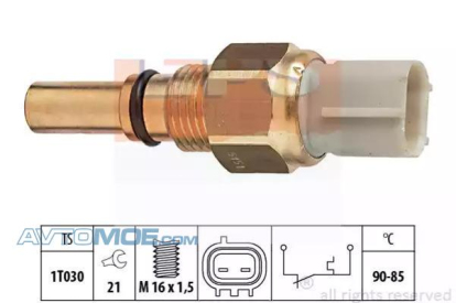 Датчик температуры охлаждающей жидкости 1850151 EPS (фото №1)