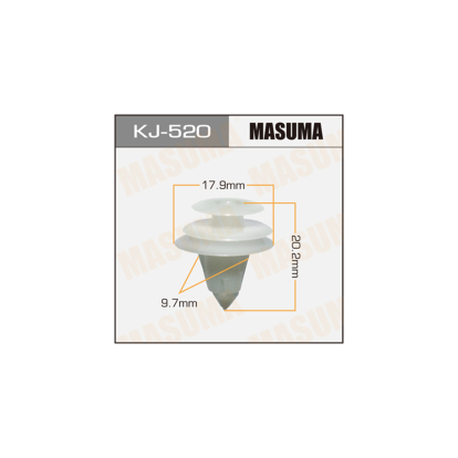 Клипса пластм. крепёжная №123 KJ520 Masuma (фото №1)