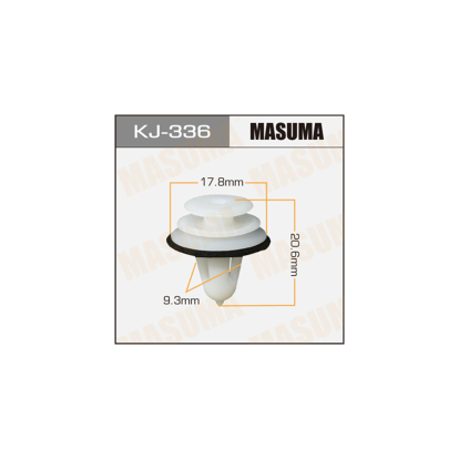 Клипса пластм. крепёжная №23 KJ336 Masuma (фото №1)