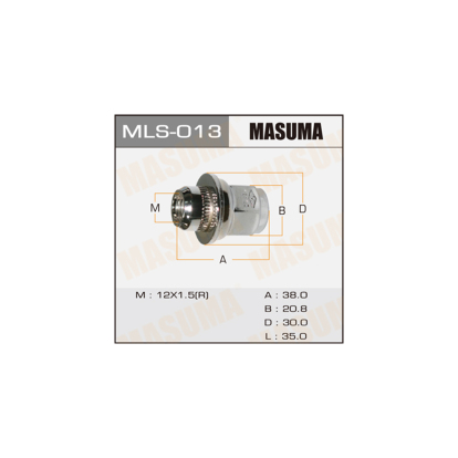 Гайка колёсная MLS013 Masuma (фото №1)