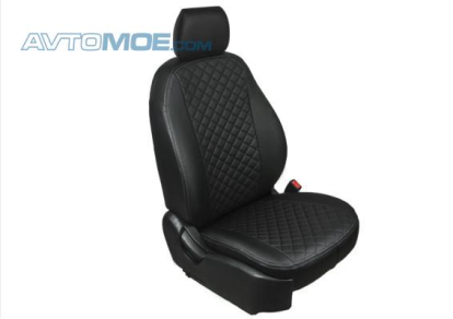 Чехлы Kia Sportage 4 2016-2021 (РЗС60/40 2Г+1Г+подл)(экокожа,чромб,черный) SC28052 Rival (фото №1)