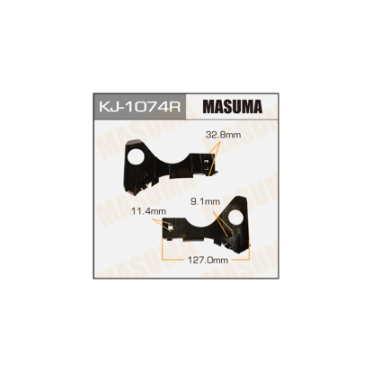Кронштейн бампера переднего правый KJ1074R Masuma (фото №1)